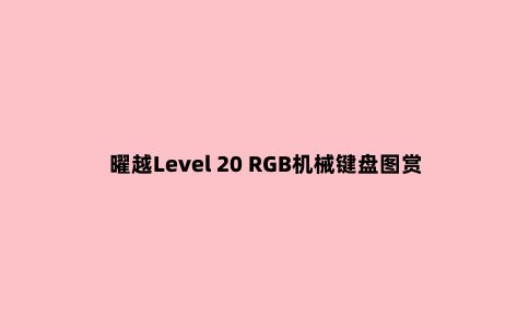 曜越Level 20 RGB机械键盘图赏:带滚轮式音量调节旋钮